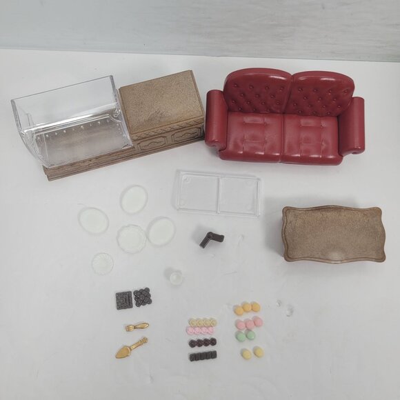 Calico Critters Chocolate Lounge Accessory Set NOT COMPLETE - Picture 4 of 5